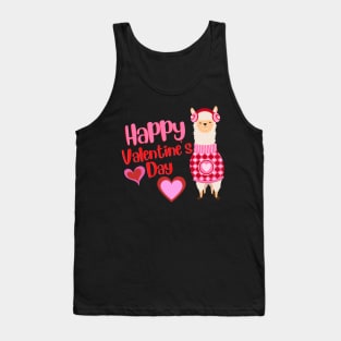 Llama Valentines Day Tank Top